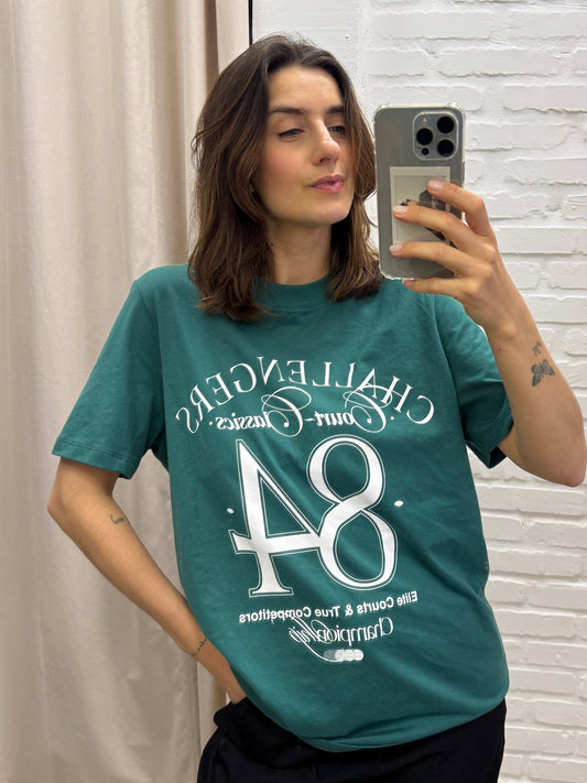 CAMISETA VERDE COM ESTAMPA - M