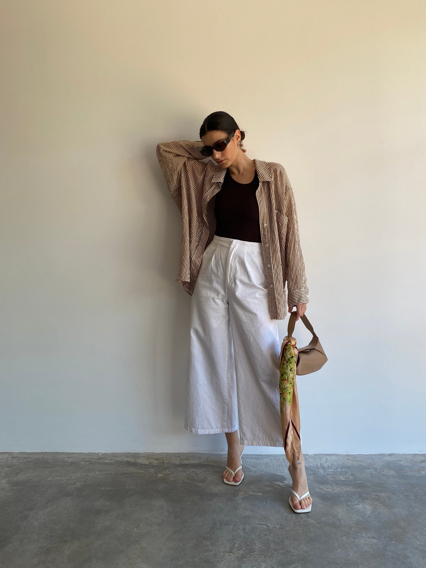 CALÇA SARJA BRANCA - P
