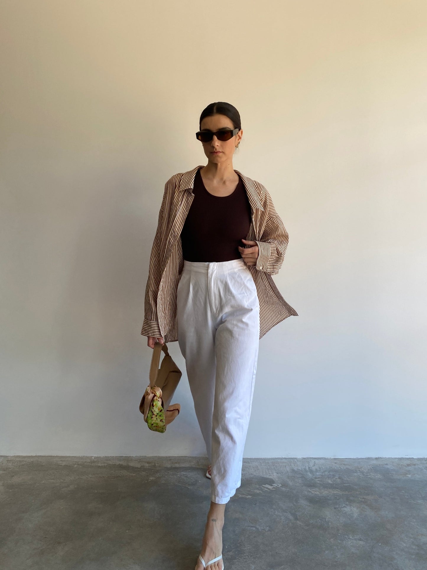 CALÇA SARJA BRANCA - P